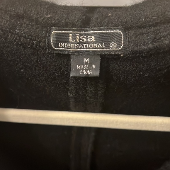 100% Black Wool Woman’s Lisa International Blazer coat - Picture 5 of 5